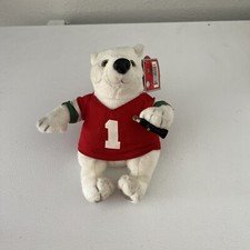 Coca-Cola Polar Bear Bean Bag Plush in 1 Jersey Shirt Stuffed Toy New With Tags