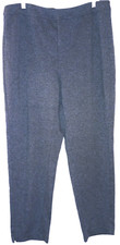 J.JILL Large Gray Heather Rayon Blend Wearever Collection EW Pants w/ Faux Fly