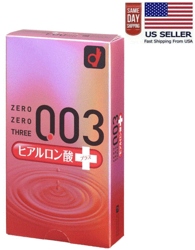 Okamoto 003 Hyaluronic Acid condoms Moisture lubricant 10PCS (US Seller) - Picture 1 of 8