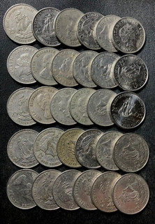 Old Eastern Caribbean States Coin Lot 30 COINS 25 Excellent Coins Lot #JU2