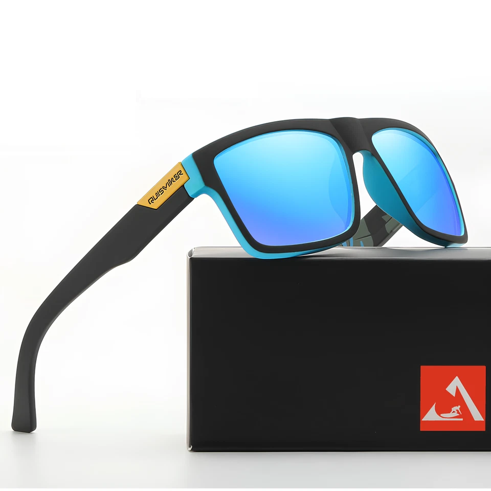 OCCHIALI DA SOLE 100% Polarizzati e UV400 Retrò Vintage Sportivi da Guida UOMO - Immagine 2 di 3