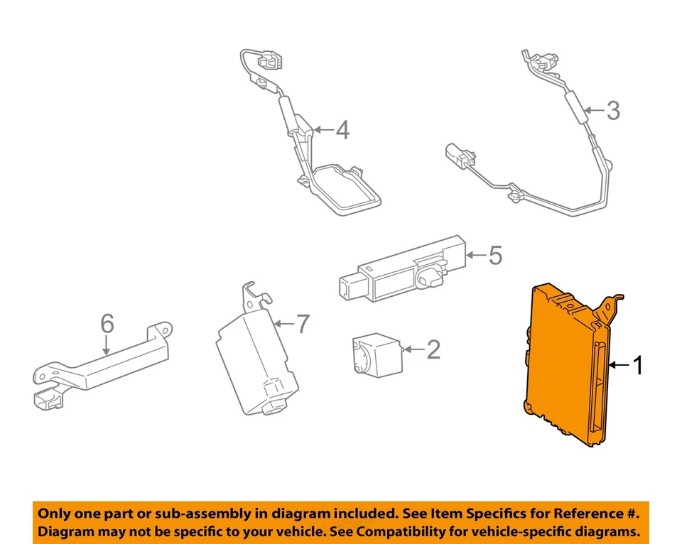 Toyota Venza 2009 2012 OEM encendido sin llave control de llave inteligente 89990-0T010 Foto 3 de 4
