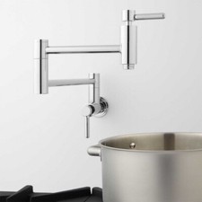 Signature Hardware WS-67214-CP Retractable Wall Mount Pot Filler - Chrome