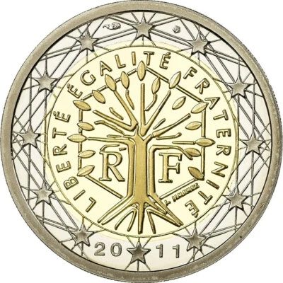 [#772073] France, 2 Euro, 2011, BE, FDC, Bi-Metallic, KM:1414 - Photo 1/2