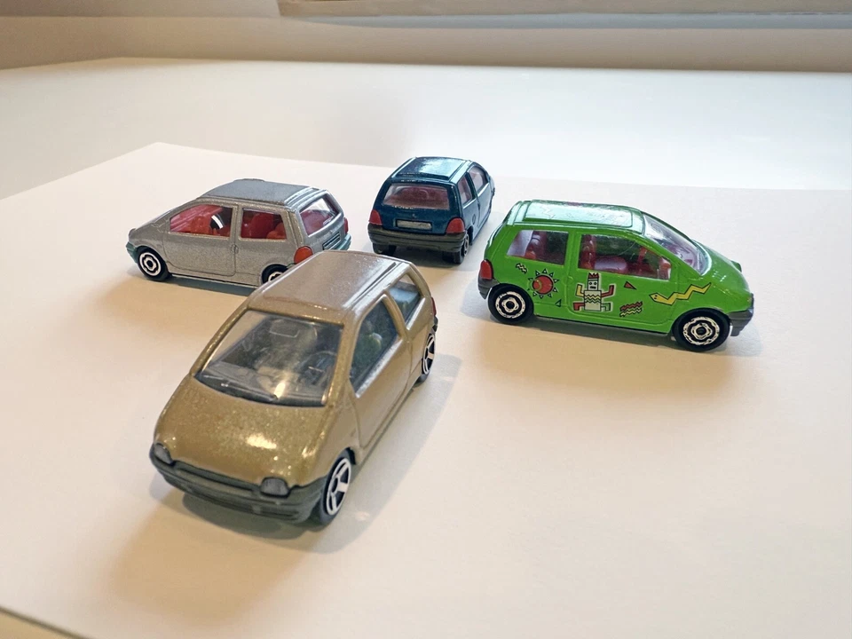 Lote de 4 RENAULT TWINGO VINTAGE Majorette ref. 206, escala 1/58, juego diecast #1 Foto 3 de 4