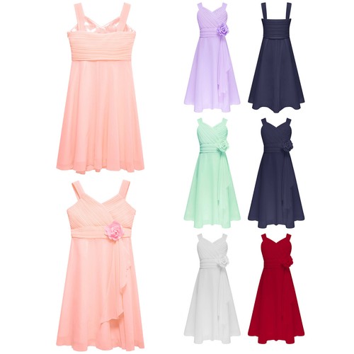 Niños Niñas Vestido de Noche Boda Flor Niñas Vestido de Fiesta Princesa Baile de graduación Vestidos - Imagen 2 de 41