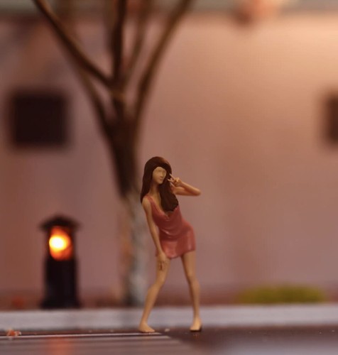 CR 1:64 Figura Pintada Modelo Miniatura Resina Diorama Pareja Po Amantes Juguete - Imagen 2 de 5