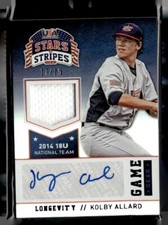 2015 USA Stars&Stripes Game Gear Material Sig Longevity Holofoil Kolby Allard/25