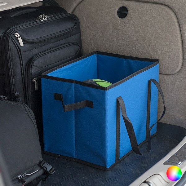 Organisateur pliable voiture bleu avec poignée contre le désordre des trajets