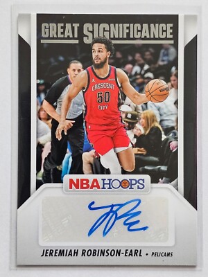 2024-25 Panini NBA Hoops Jeremiah Robinson-Earl Great SIGnificance