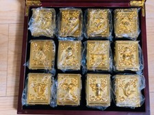 Saint Seiya Myth Cloth 12 Cajas Pandora Dorado Set Con Imán y Correa