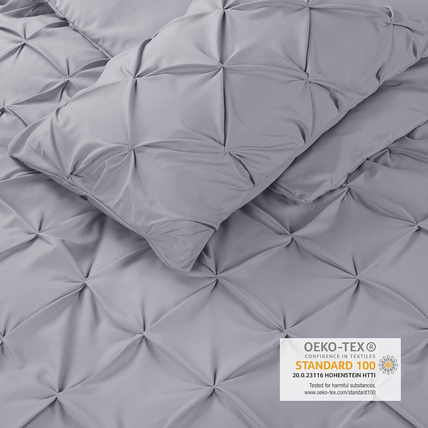 Luxury Duvet Cover Set Pinch Pleat, UltraSoft Super King Bedding