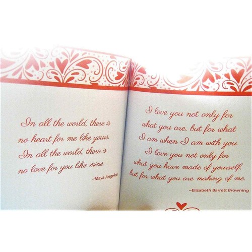Love Friendship Anniversary Birthday Greeting Card Hardcover Booklet Love Quotes - Picture 5 of 6
