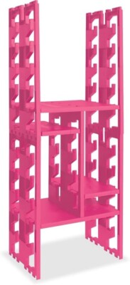 Lockerbones - 12'' Plastic (Hot Pink) Locker Organizer / Shelf System