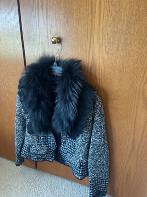 Neiman Marcus woman's jacket, raccoon fur, L
