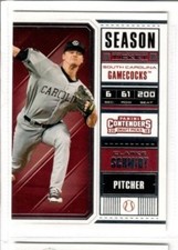 CLARKE SCHMIDT 2018 Panini Contenders Draft Picks Season Ticket #10 YANKEES N Y 