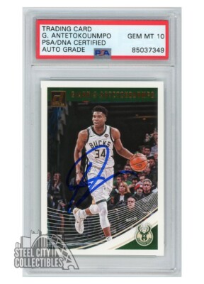 Giannis Antetokounmpo 2018-19 Panini Donruss Autograph Card #85