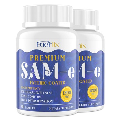 1200 MG SAM e Supplement for Brain Mood Joint and Liver High Absorption SAM-e...