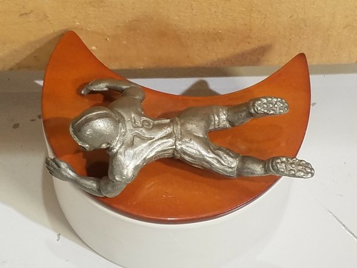 New Vintage Pewter Figurine Miniature Foot Ball Player 3.25" Long - Swanky Barn - Picture 10 of 12