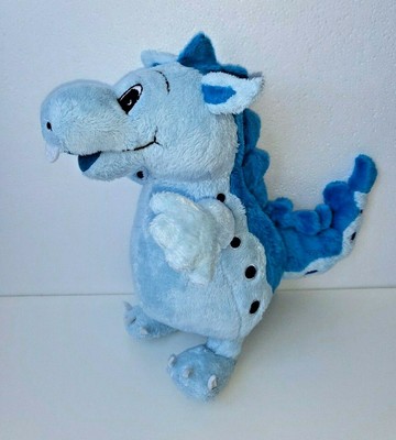 stuffed blue dragon