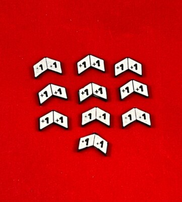 Set of 10 +1/+1 Multiple Game Compatible Counters - Custom Made-3D Printed
