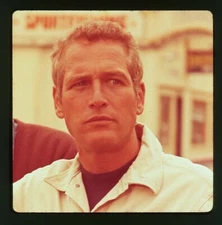 PAUL NEWMAN Original Vintage 1970s 2x2 Color Portrait TRANSPARENCY