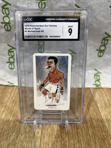 Muhammad Ali 1979 Vernorlandus LTD Our Heroes World Of Sport #3 Cgc 9 Graded
