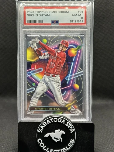 98121941 Shohei Ohtani 2023 Topps Chrome Cosmic #91 PSA 8 Los Angeles Angels