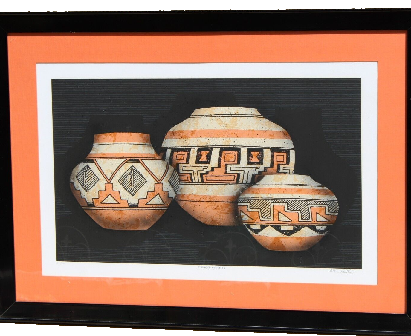 COLLEEN ROWLAND S/N Screenprint Navajo Pottery eBay