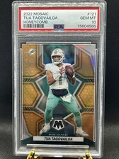2022 Panini Mosaic Tua Tagovailoa Honeycomb PSA 10