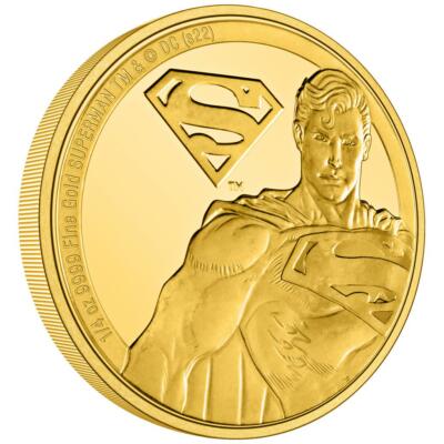 Goldmünze Superman  DC Comics  Classic Superheroes (1.) 2022 - Niue - 1/4 Oz PP