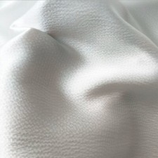 By Yard 100 Natural Silk Pearl Satin Fabric Charmeuse Elegant Natural White