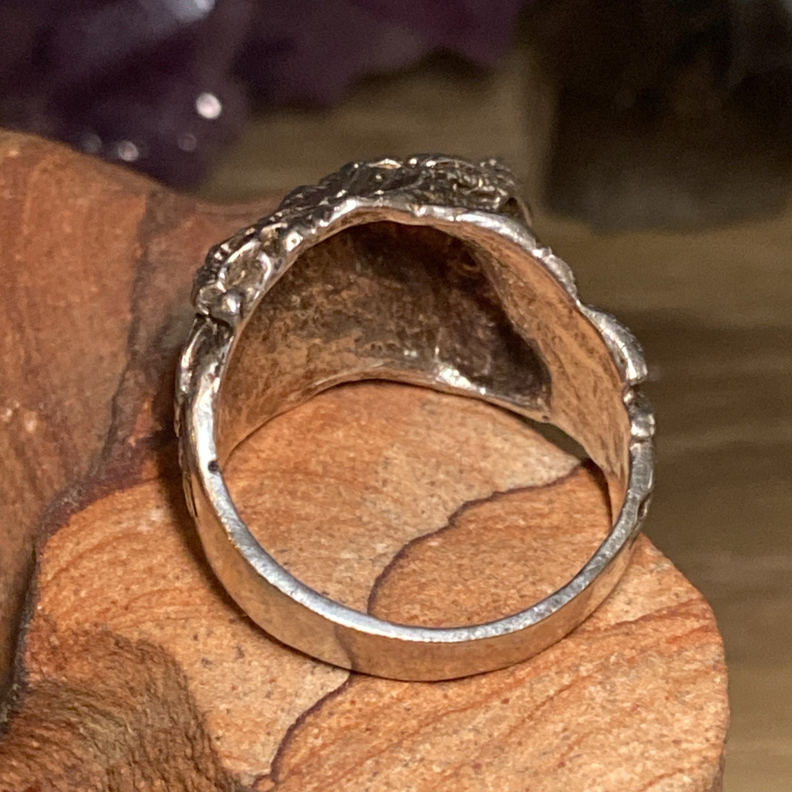 VINTAGE Solid Sterling Silver 925 Eagles Head 11.… - image 5