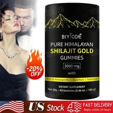 Himalayan Shilajit GOLD Gummies, Organic, Extremely Potent 3000 mg, Fulvic Acid