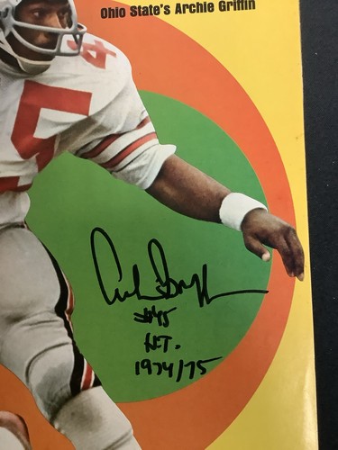 Archie Griffin Signed Sports Illustrated 9/9/74 No Label Buckeyes Autograph JSA - Picture 2 of 8