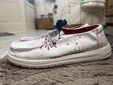 Hey Dude Wendy Fireworks Slip On Shoes Women Size 8
