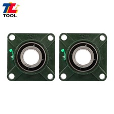 2PCS Self-Aligning UCF211-32 Pillow Block Bearing Solid Base 4-Bolt 2" Bore