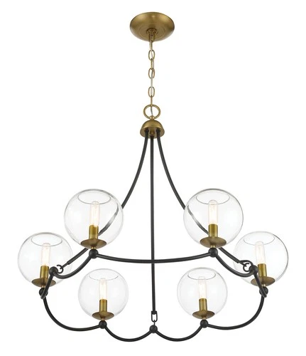 Minka Lavery 5066 Kearney Park 6 Light 29"W Vantage Chandelier - Coal / Soft - Picture 11 of 11