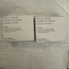 Rare Beauty True To Myself Tinted FINISHING Powder Amber LOT OF 2!