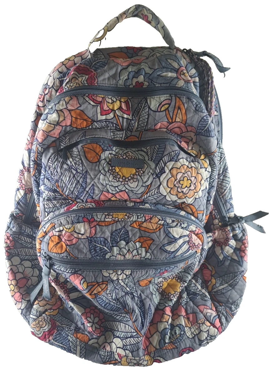 Vera Bradley Quilted Essential Compact Backpack 18 Inches Evening Tropical Vera Bradley Tropical Evening Essential Compact Backpack  main image 2
