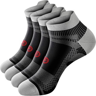 4 x Compression Socks for Men Women Ankle Running Socks for Plantar Fasciitis