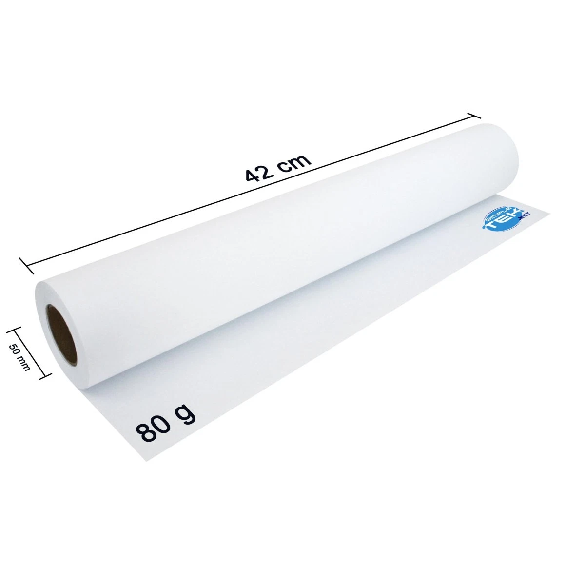 8 X Rouleau Papier Table Traçante A2 Blanc Mat Inkjet 420MM 50MT 50MM Âme 80g