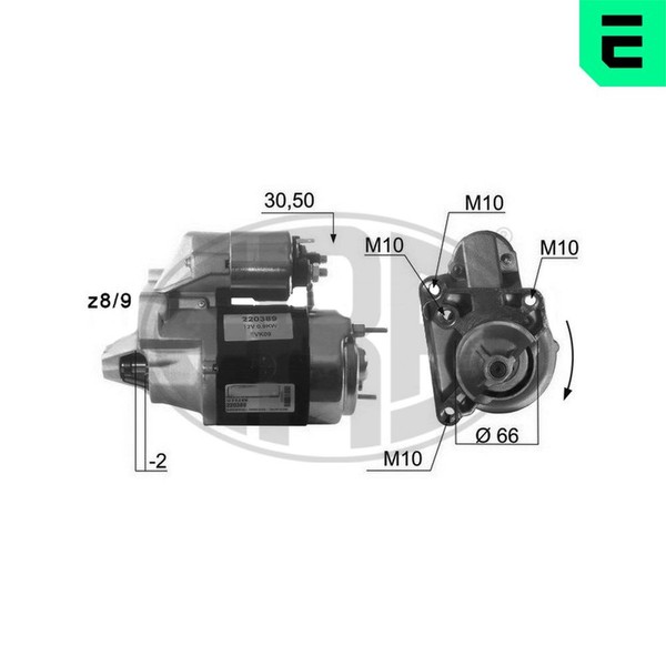 Anlasser Starter Era 220389A FüR Renault 12V Thalia 1 Kangoo 2 KW0 FW0 LB17 FW00-image