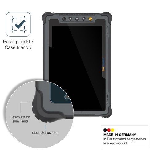 2x Schutzfolie für ONERugged Tablet M80J - Anti-Shock 9H Folie dipos Glass - Photo 6/7