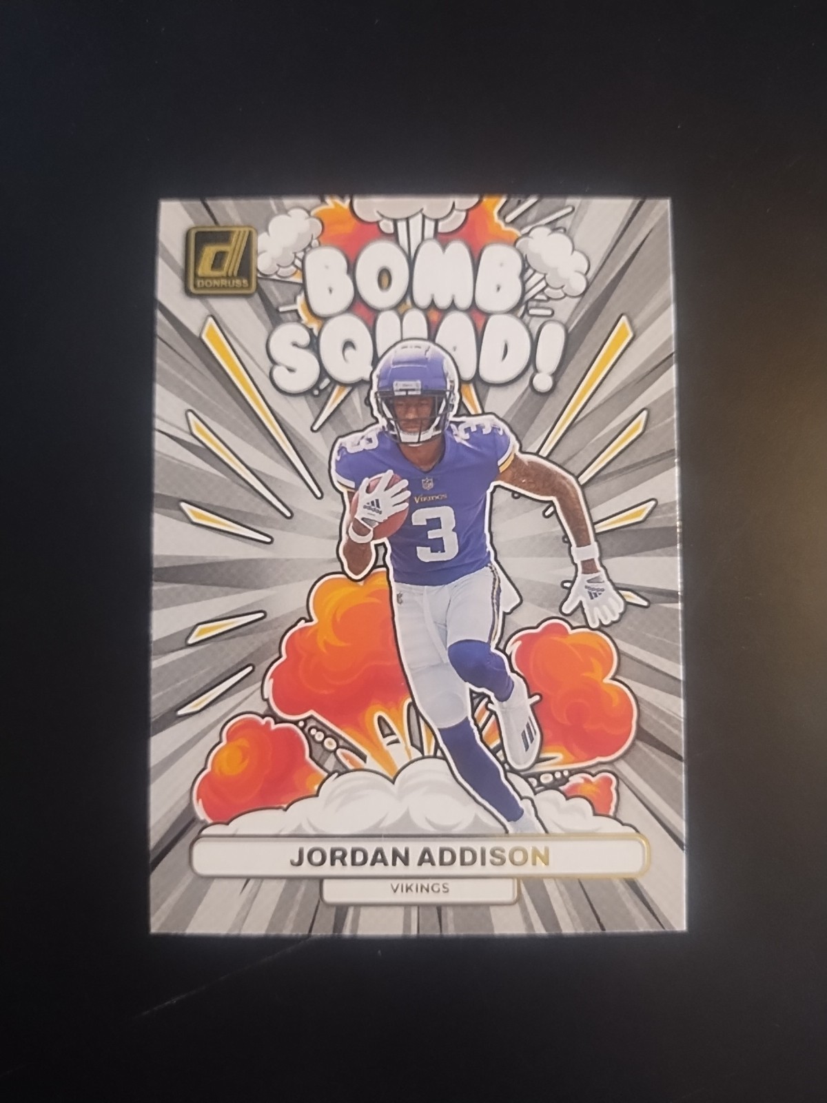 Jordan Addison 2023 Donruss #BS-13 Bomb Squad Minnesota Vikings