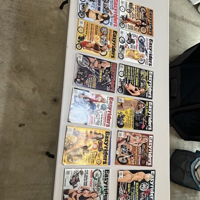 easyriders magazine lot of 12 (2009) Used, April Missing Poster read Description