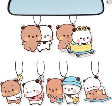 Car Air Freshener Pads 6 PCS, Cute Car Accessories Mirror Decor Gifts Color: A