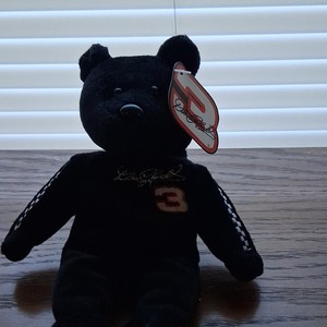 23 Karat Gold'n Bears Dale Earnhardt #3 Black Beanbag Plush Bear 2000