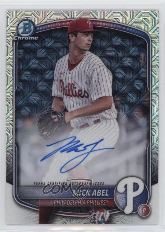 2025 Bowman Chrome Prospect Mega Box Mojo Mick Abel #BMA-MA Rookie Auto RC