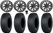 System 3 SB-4 Black (6+1) 15" Wheels 35" Tenacity XNR Tires Commander Maverick